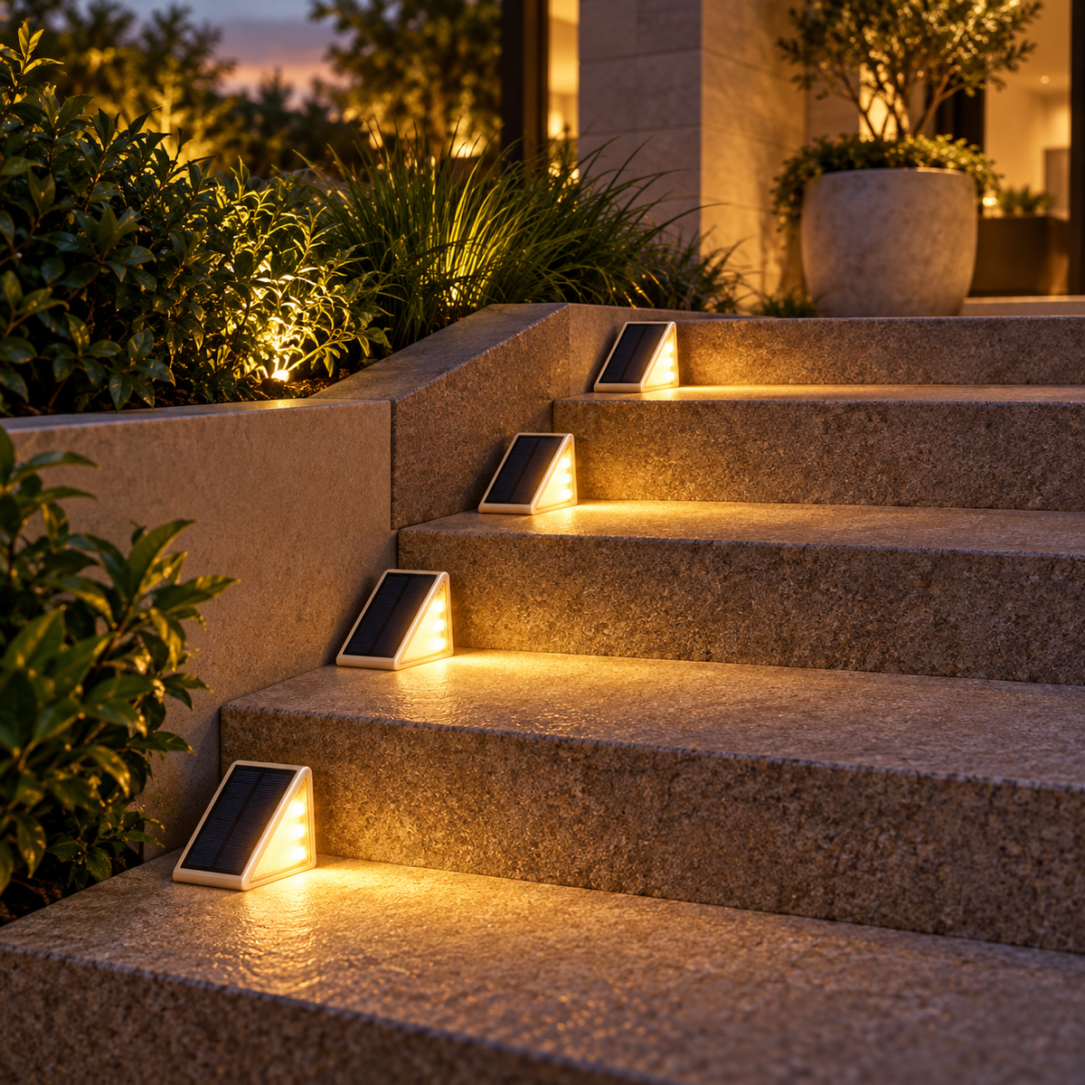 Solar LED Step Lights – Outdoor Stair & Deck Lighting