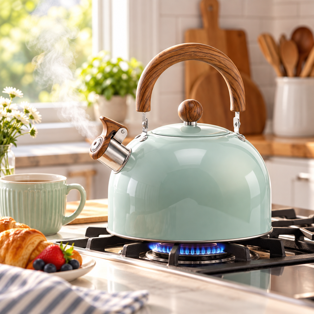 Whistling Tea Kettle – 2.5L Stainless Steel Stovetop Kettle