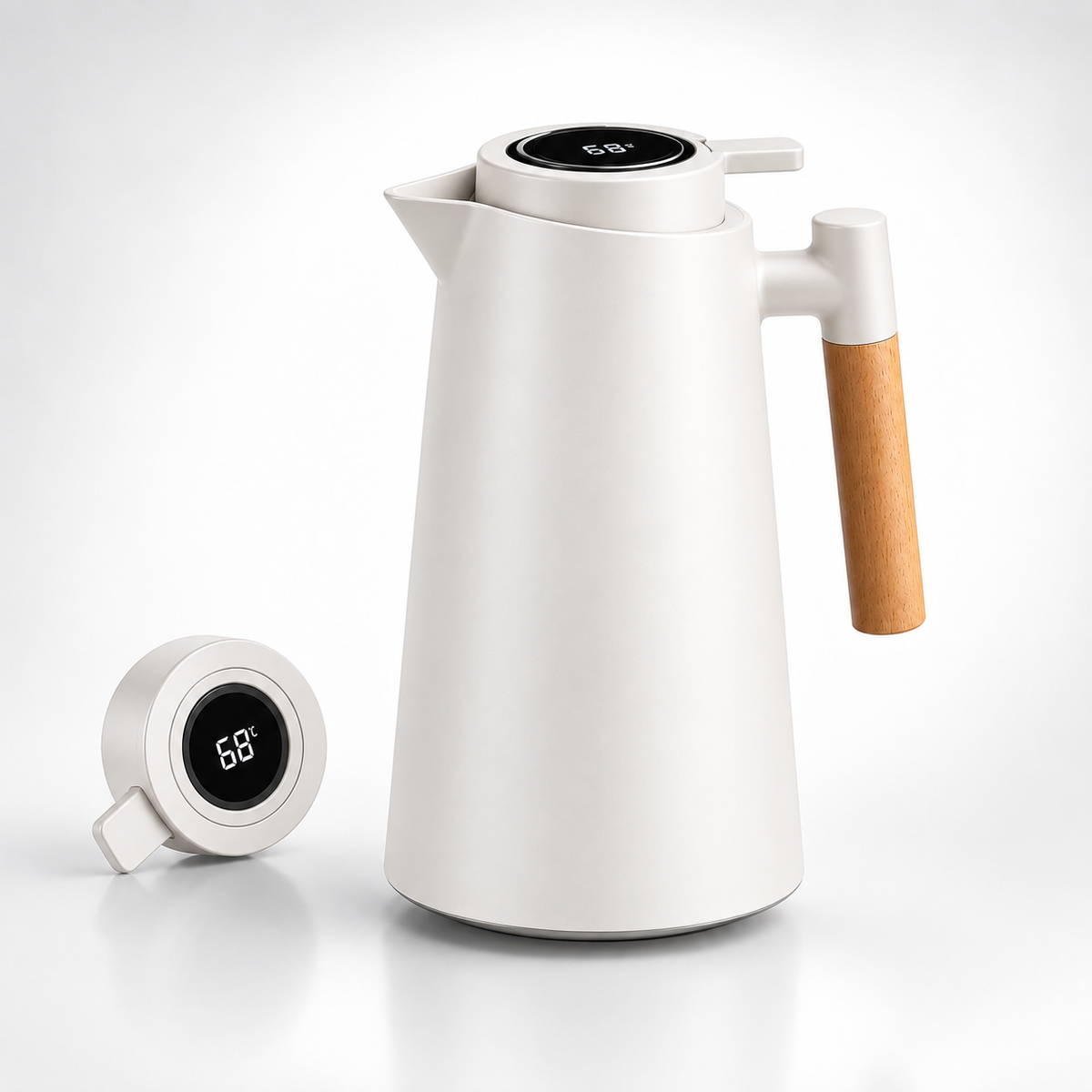 Thermal Carafe with Temperature Display – Insulated Pot