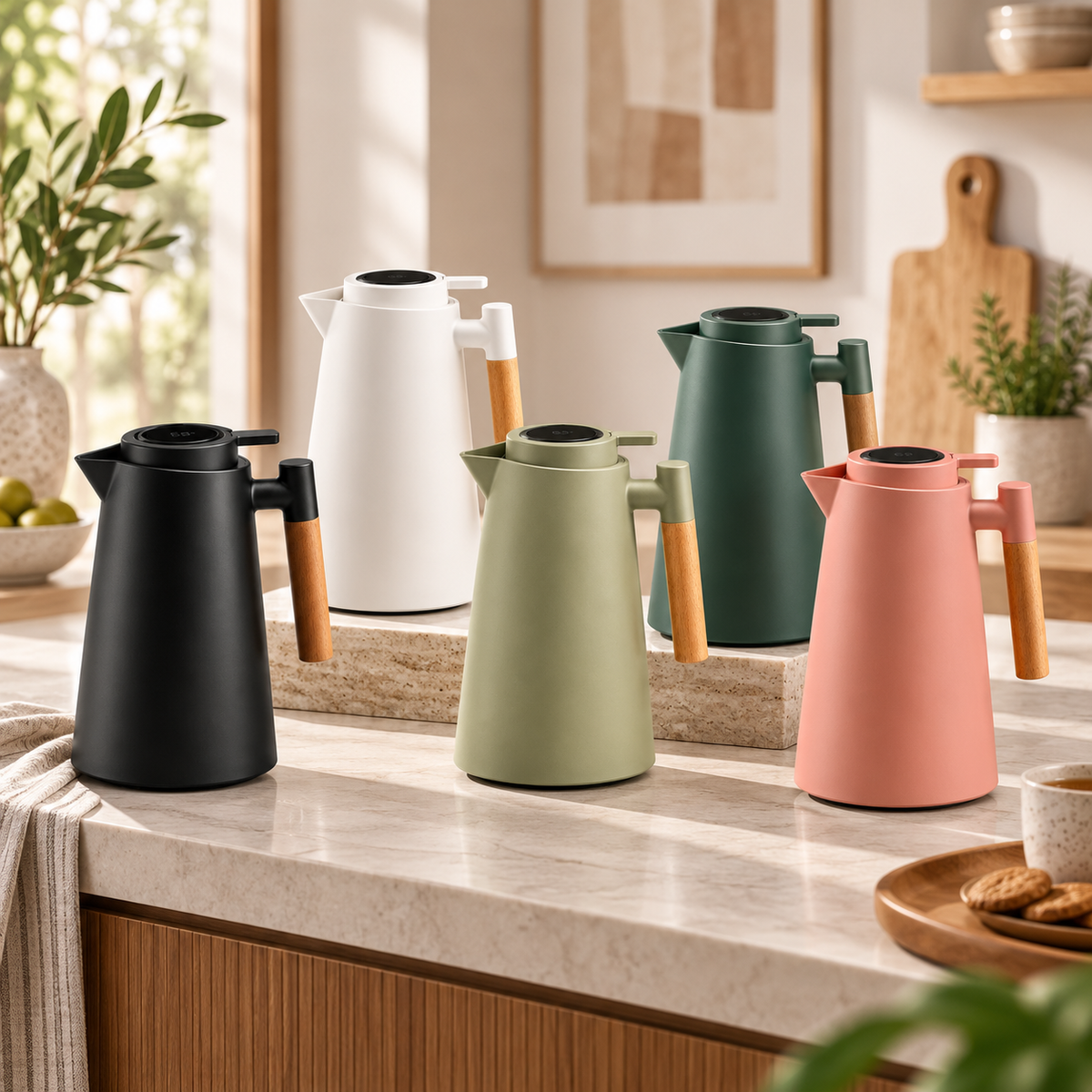 Thermal Carafe with Temperature Display – Insulated Pot