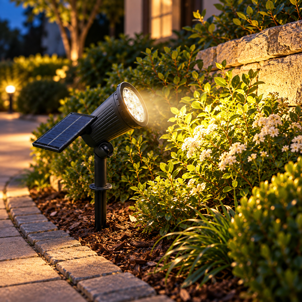 Solar Landscape Spotlight – Adjustable Outdoor Garden Light