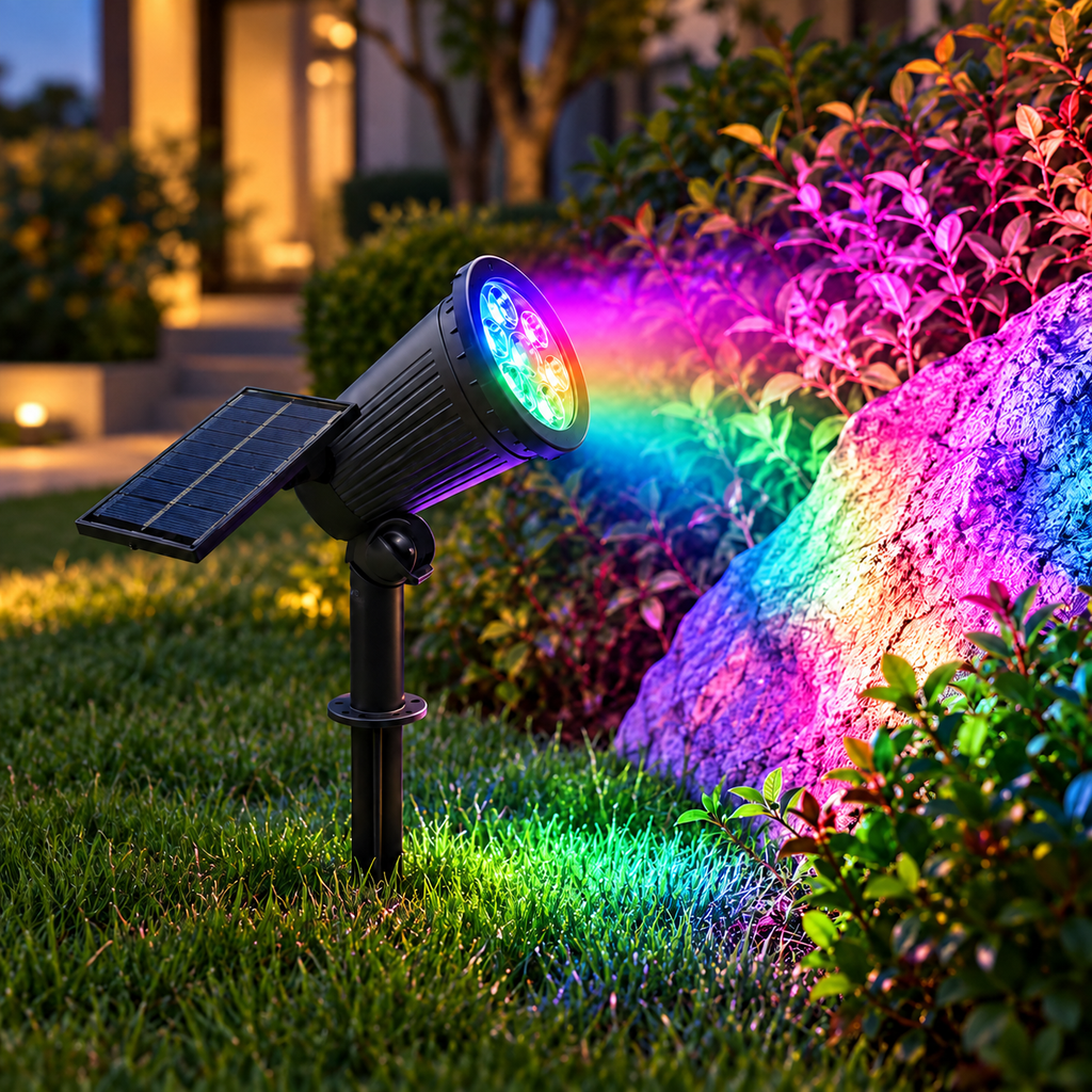 Solar Landscape Spotlight – Adjustable Outdoor Garden Light