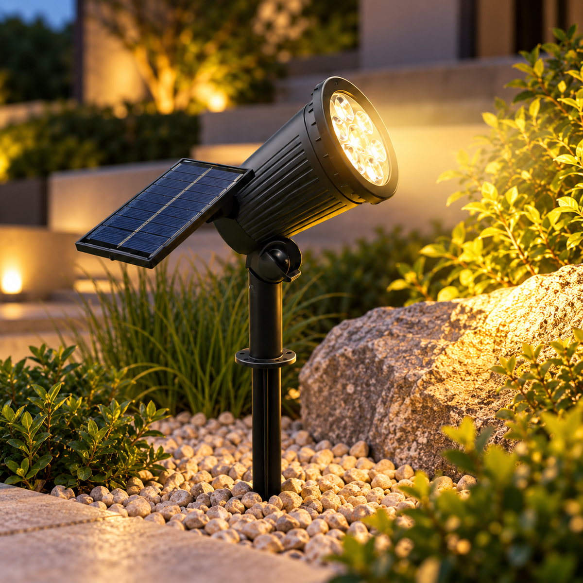 Solar Landscape Spotlight – Adjustable Outdoor Garden Light