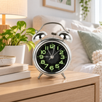Extra Loud Twin Bell Alarm Clock – Retro Heavy Sleeper