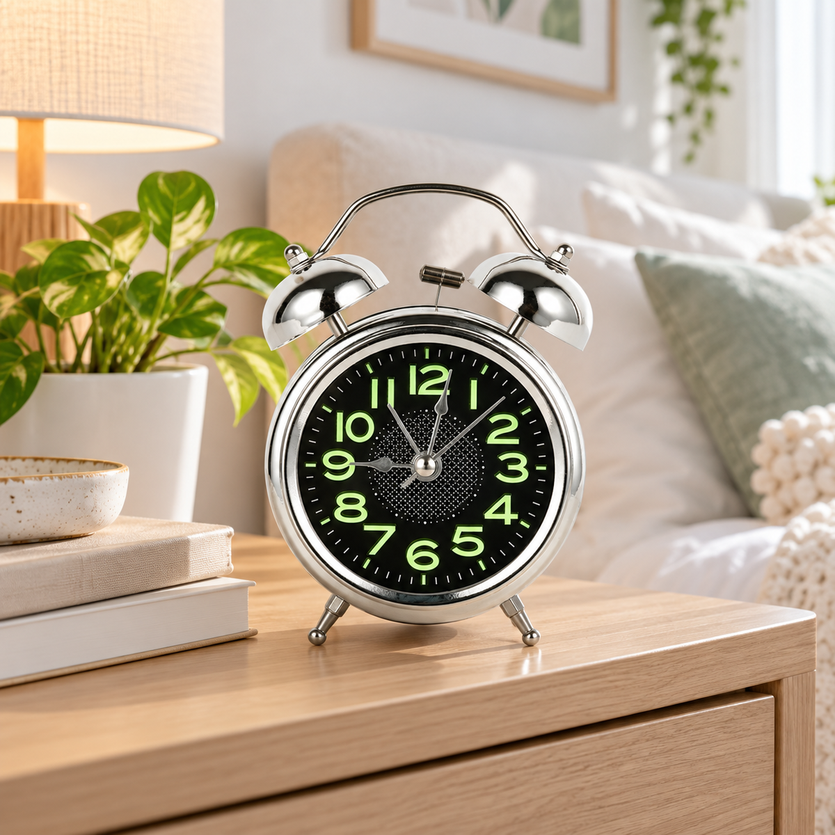 Extra Loud Twin Bell Alarm Clock – Retro Heavy Sleeper