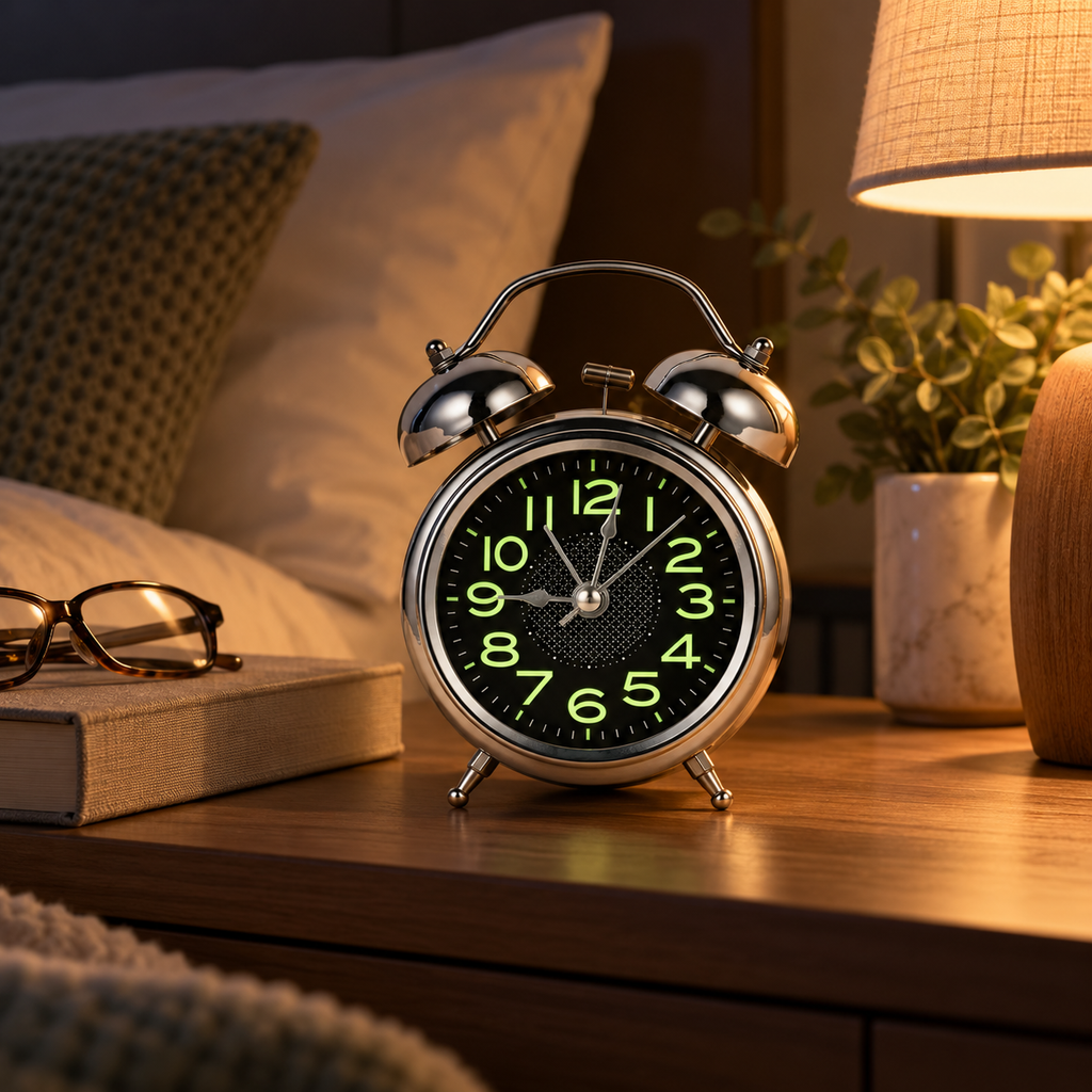 Extra Loud Twin Bell Alarm Clock – Retro Heavy Sleeper