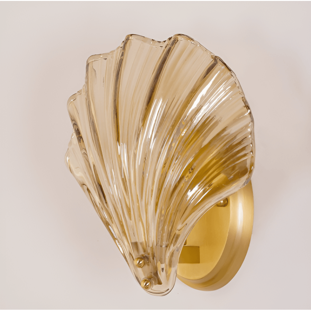 Glass Shade Wall Sconce with Switch – Bedroom Wall Lamp