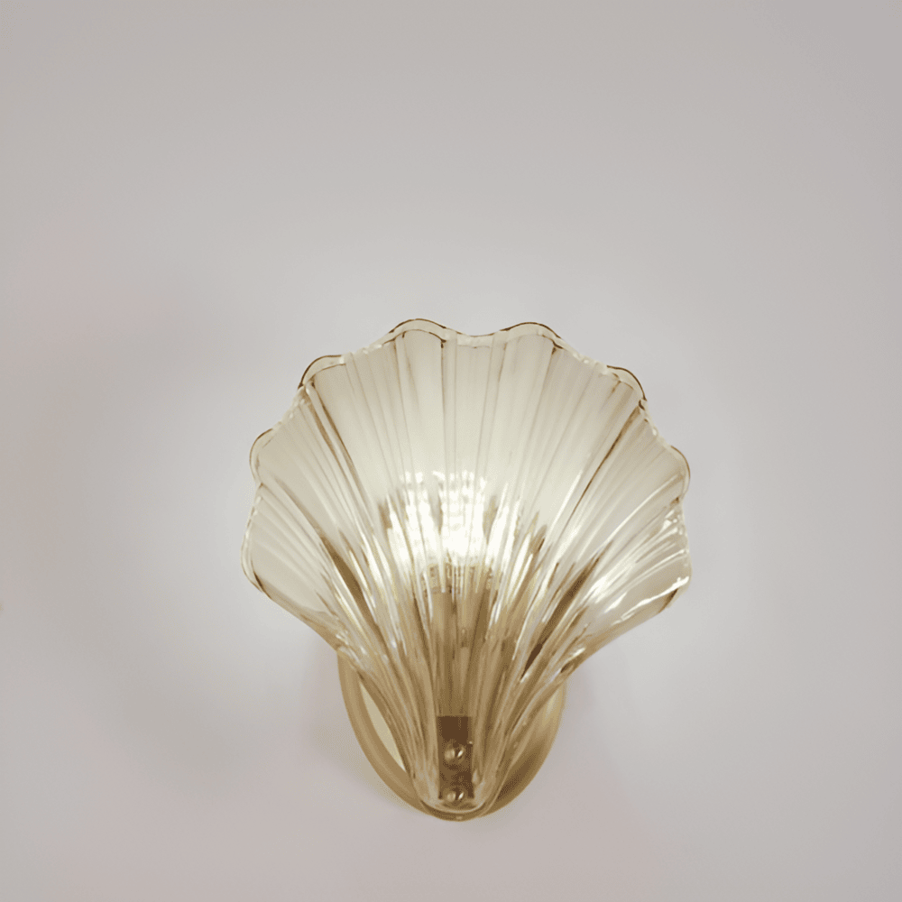 Glass Shade Wall Sconce with Switch – Bedroom Wall Lamp