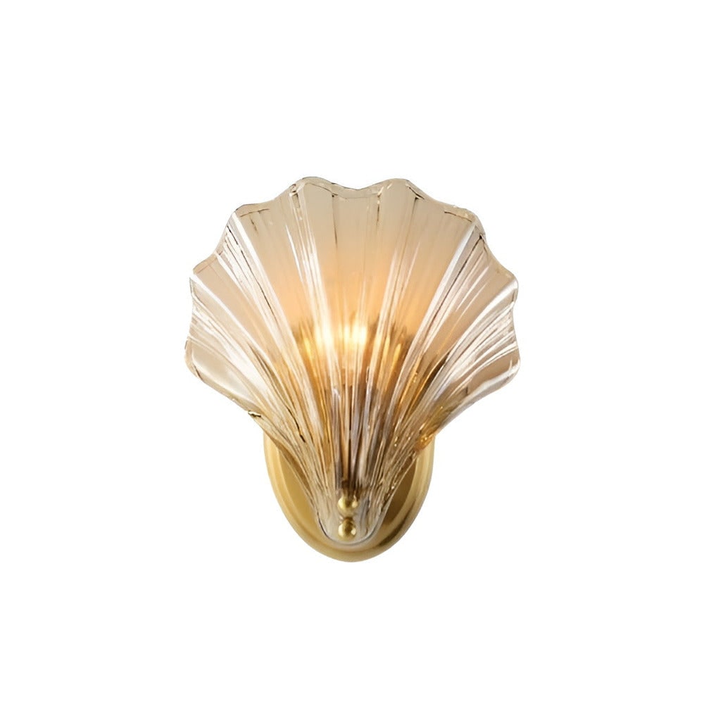 Glass Shade Wall Sconce with Switch – Bedroom Wall Lamp
