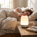 Sunrise Wake-Up Light with Nature Sounds in use