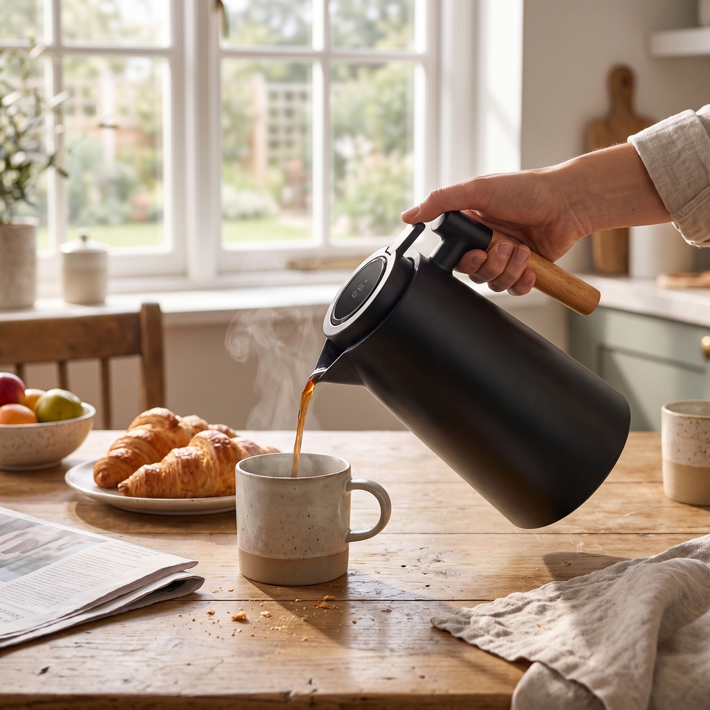 Insulated Thermal Carafe in use