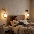 Minimalist Warm Accent Wall Light in use