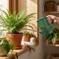 Long-Spout Indoor Watering Can in use