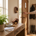 Wooden Door Chime Bell in use