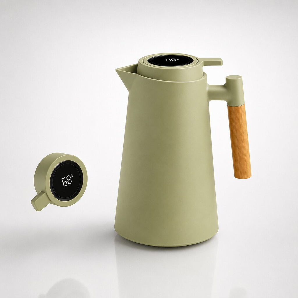Thermal Carafe with Temperature Display – Insulated Pot