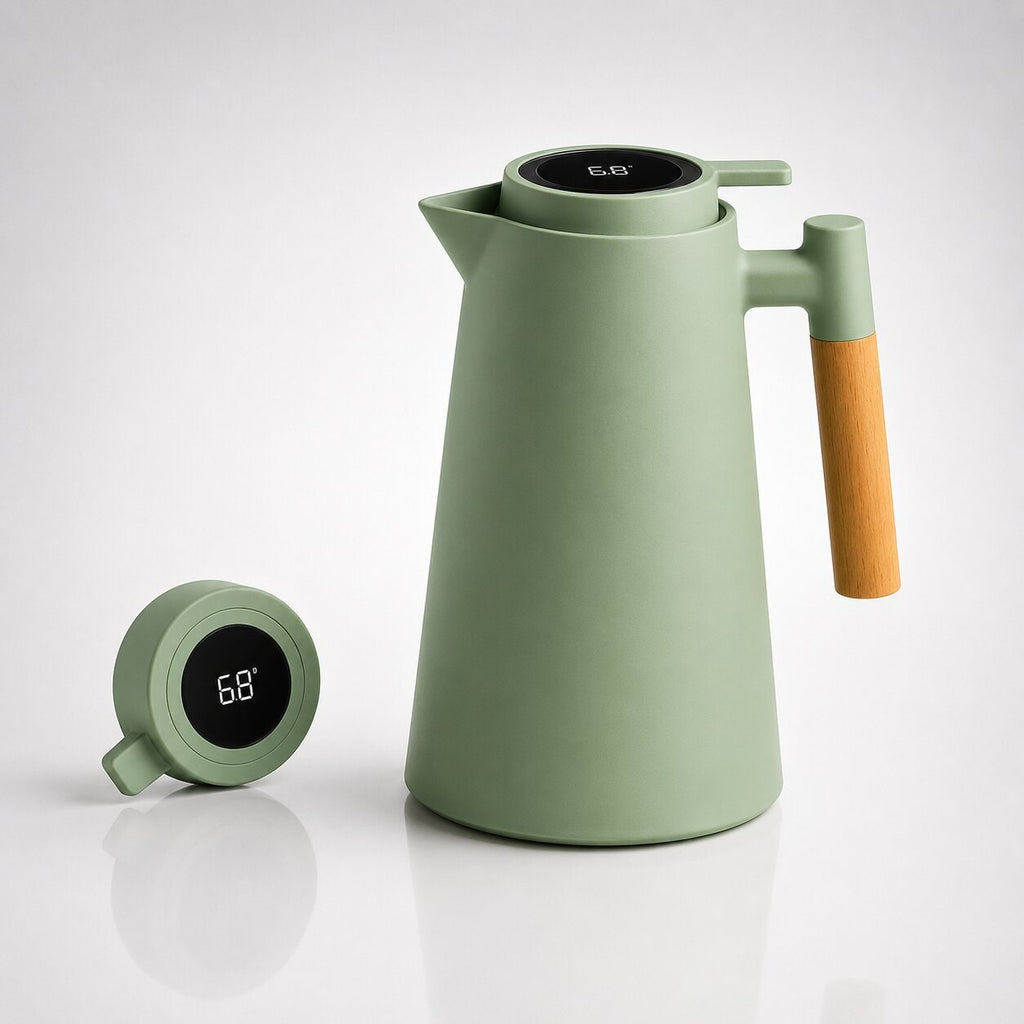 Thermal Carafe with Temperature Display – Insulated Pot